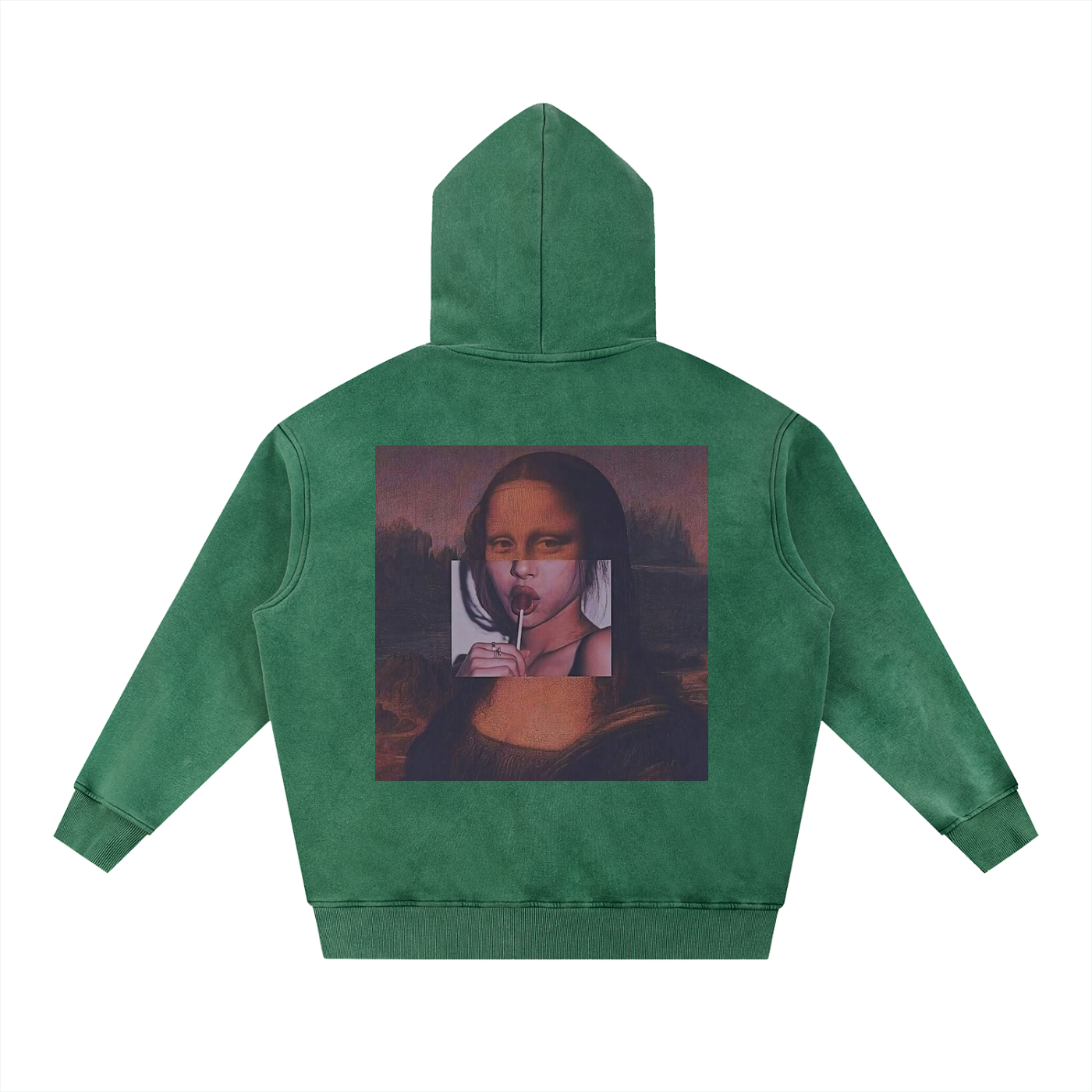 New York Snow Wash Fleece Oversize Hoodie