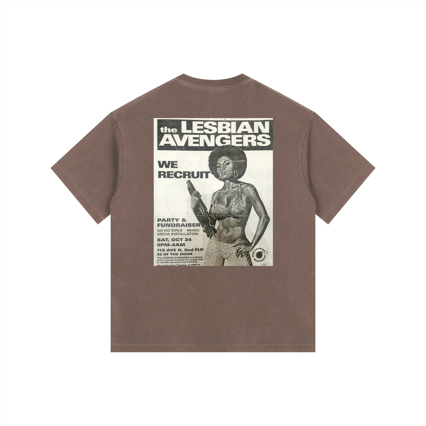 Vintage Rebellious JukeBox Washed Oversized Cotton T-Shirt
