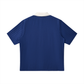 Plane Jane Contrast Collar Striped Soccer Jersey