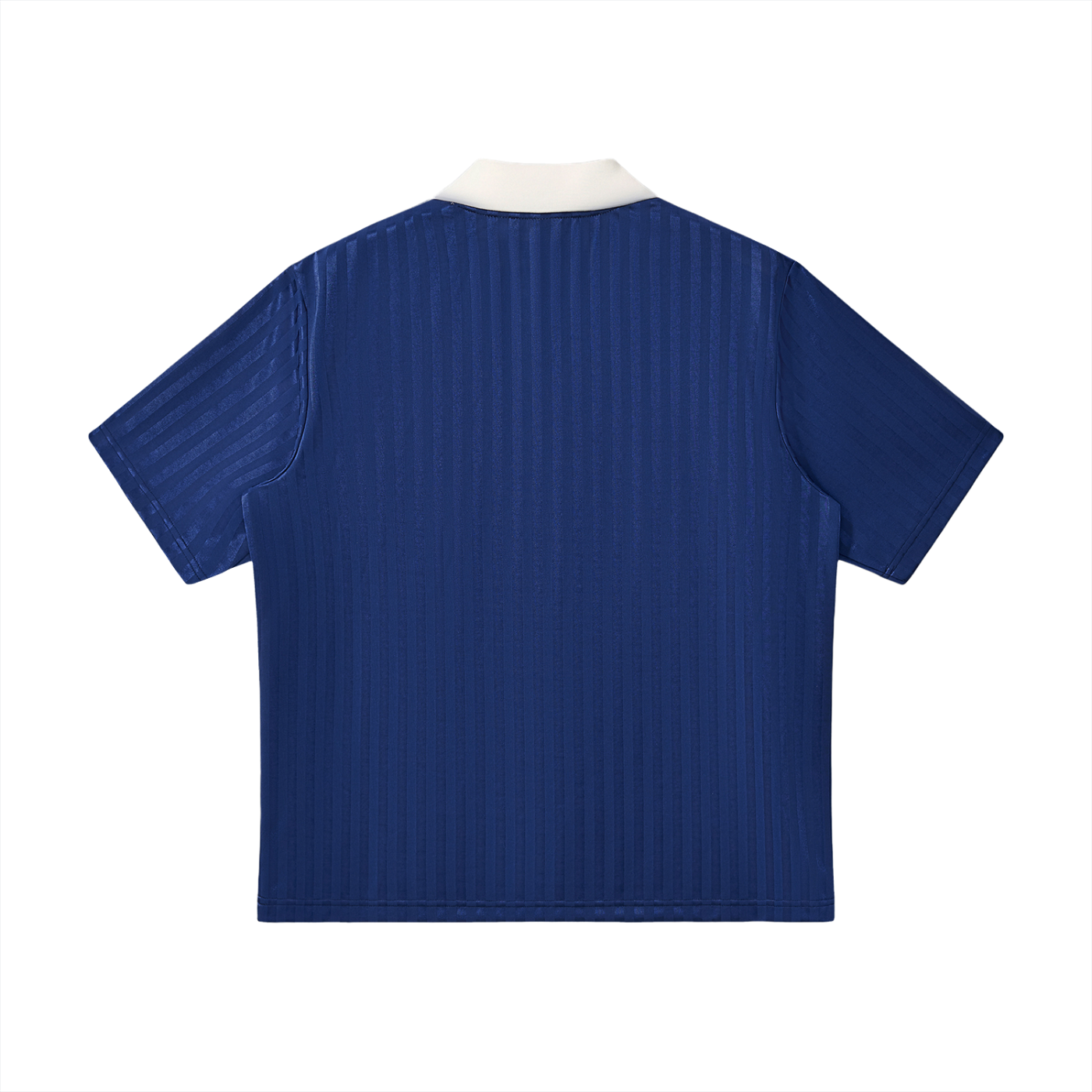 Plane Jane Contrast Collar Striped Soccer Jersey