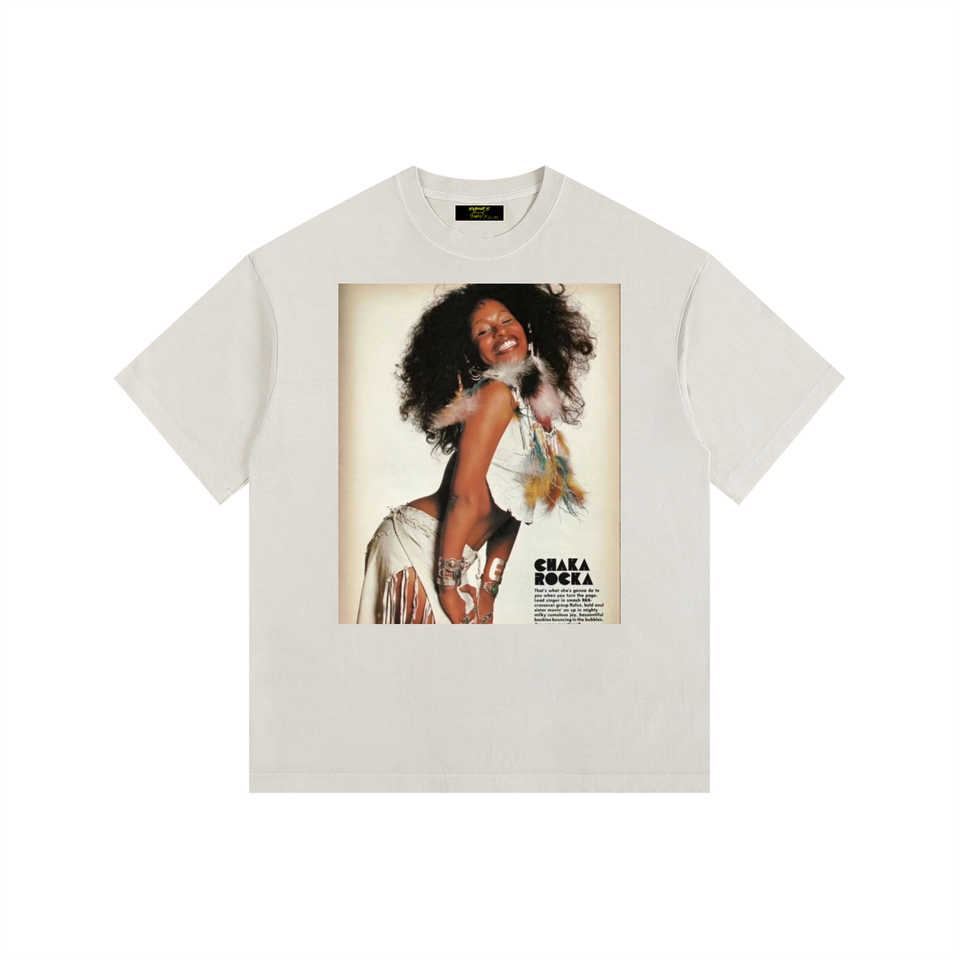 Vintage Chaka Khan Washed Oversized Cotton T-Shirt