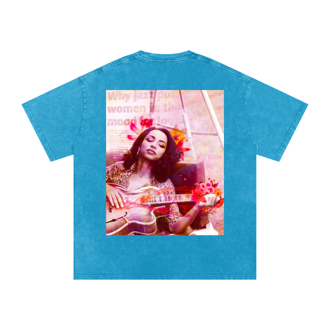 Sade #2 Snow Washed Oversized Cotton T-Shirt