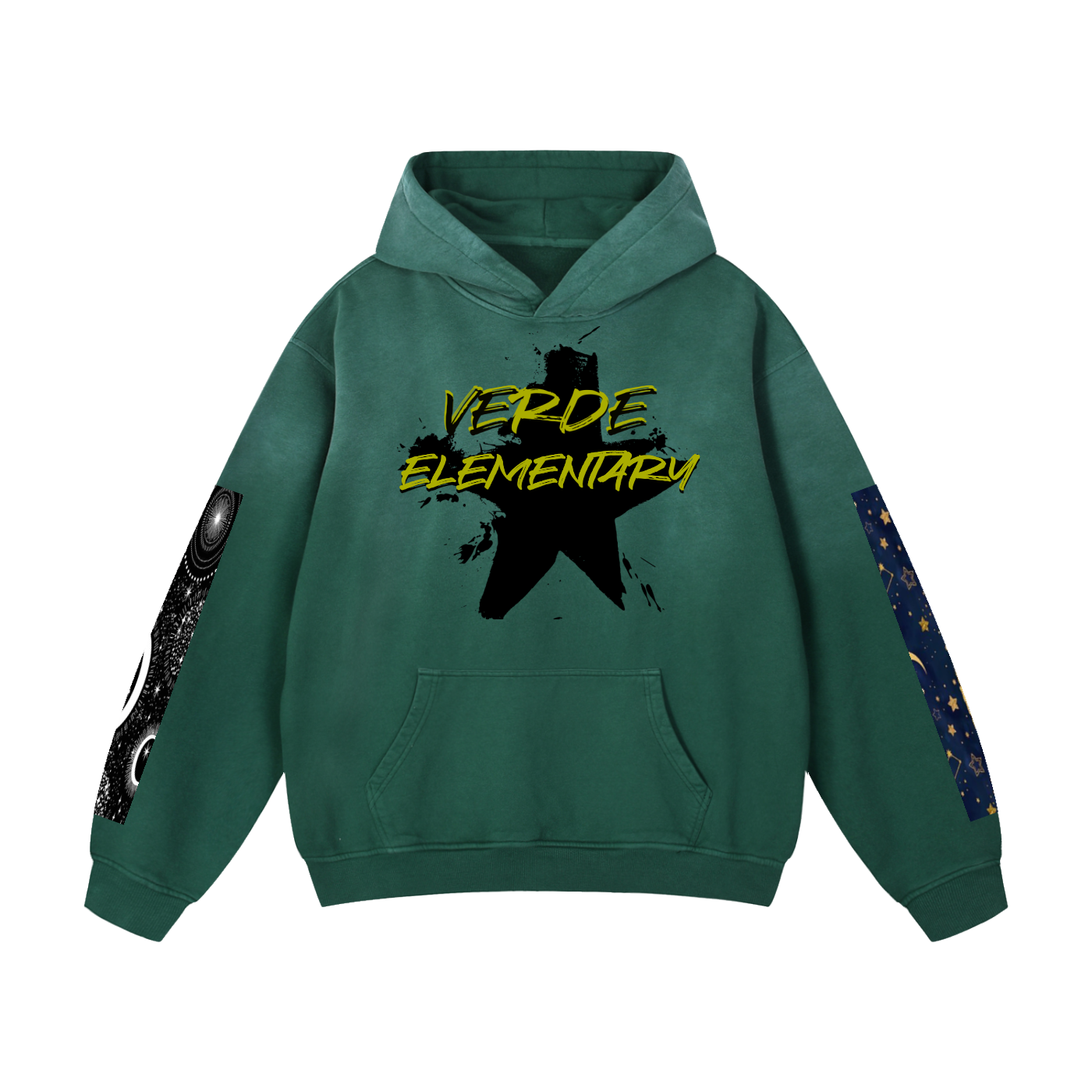 Verde Elementary Heavyweight Sun-faded Oversized Hoodie