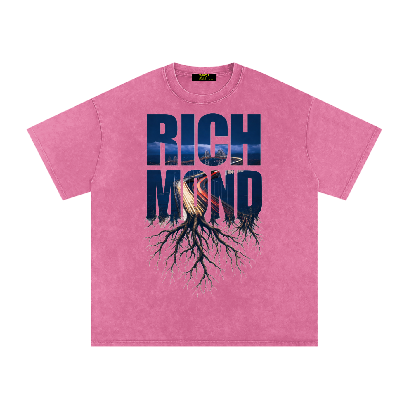 Richmond Snow Washed Oversized Cotton T-Shirt