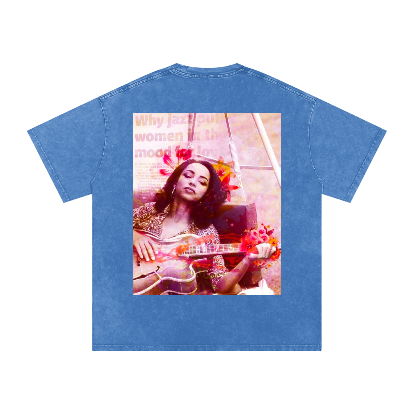 Sade #2 Snow Washed Oversized Cotton T-Shirt
