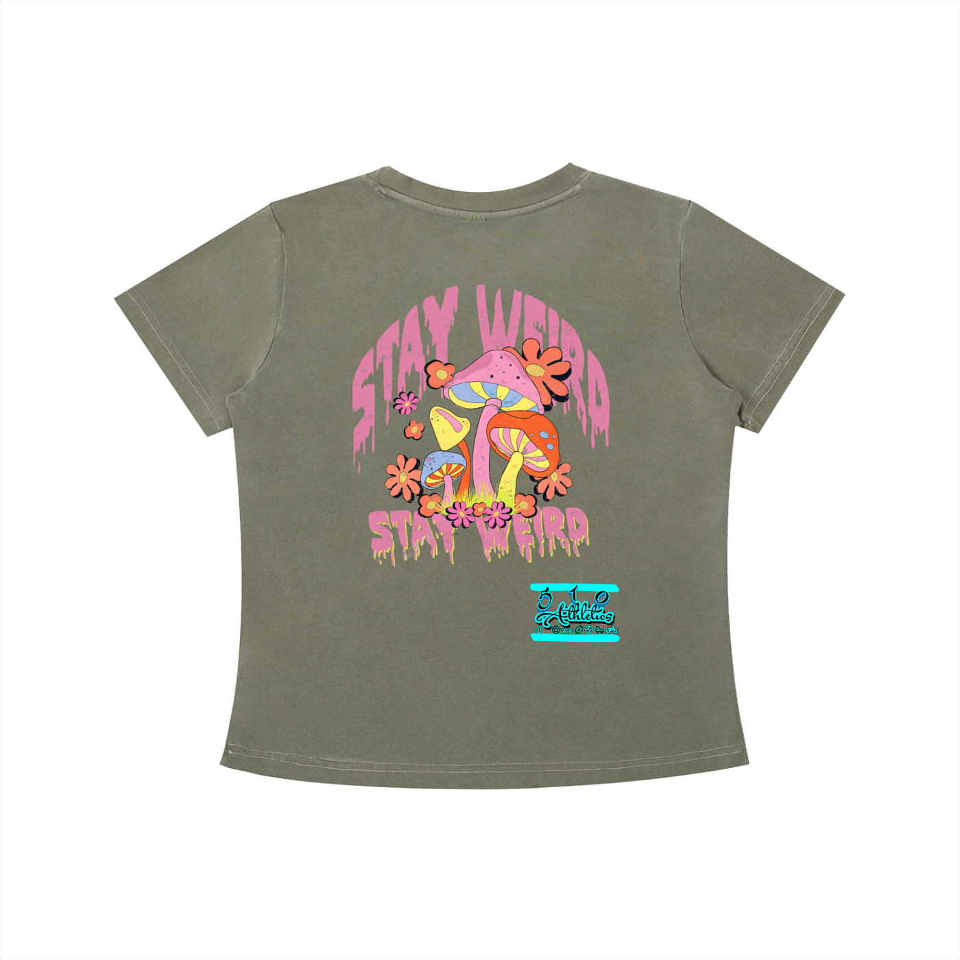 Stay weird Vintage Wash Slim Fit T-shirt