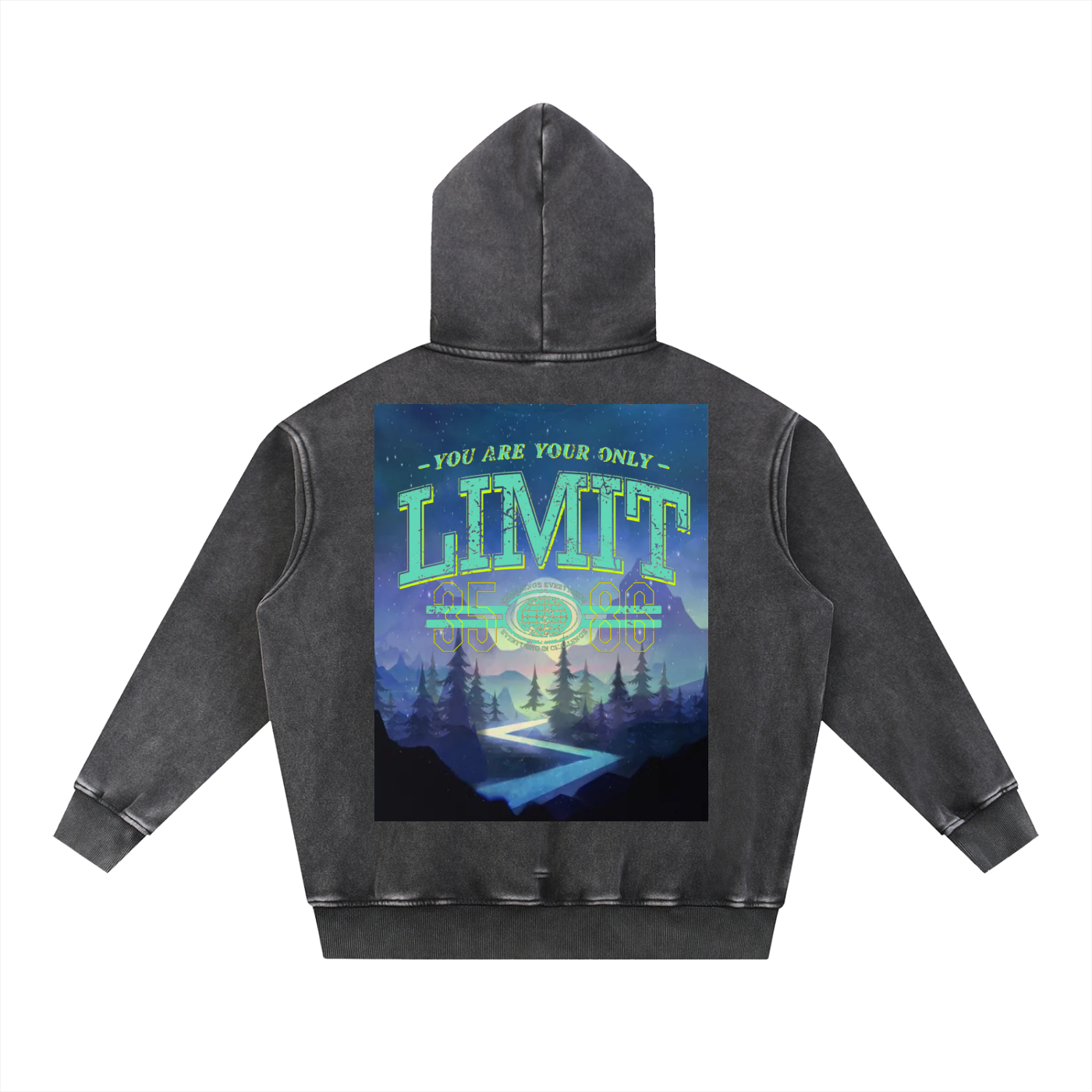District Snow Wash Fleece Oversize Hoodie