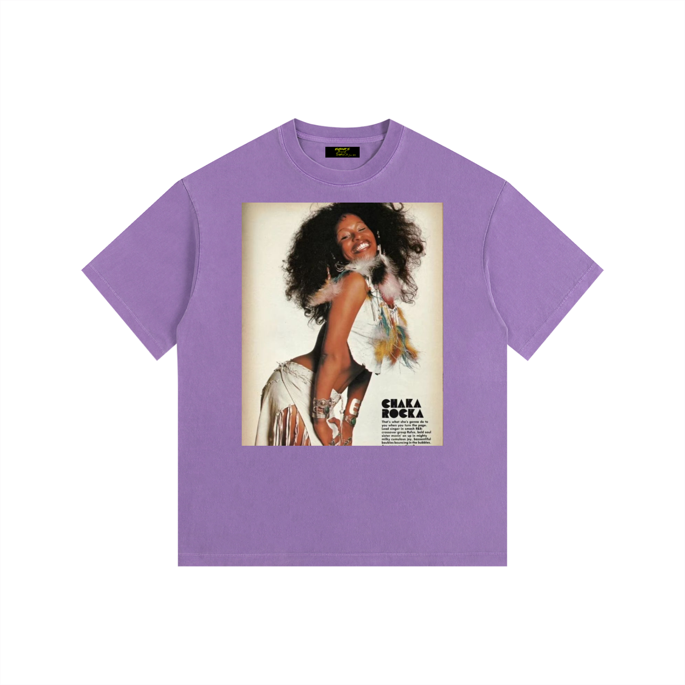 Vintage Chaka Khan Washed Oversized Cotton T-Shirt