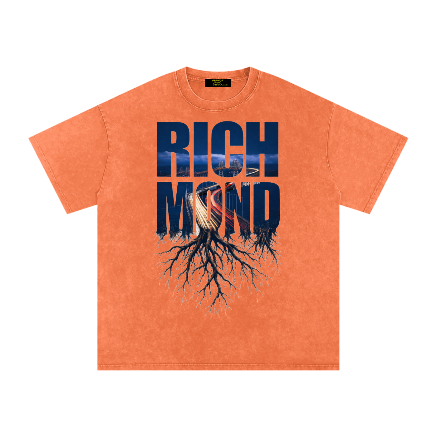 Richmond Snow Washed Oversized Cotton T-Shirt
