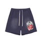 Rolling Stones SunFaded Raw Edge Cotton Shorts