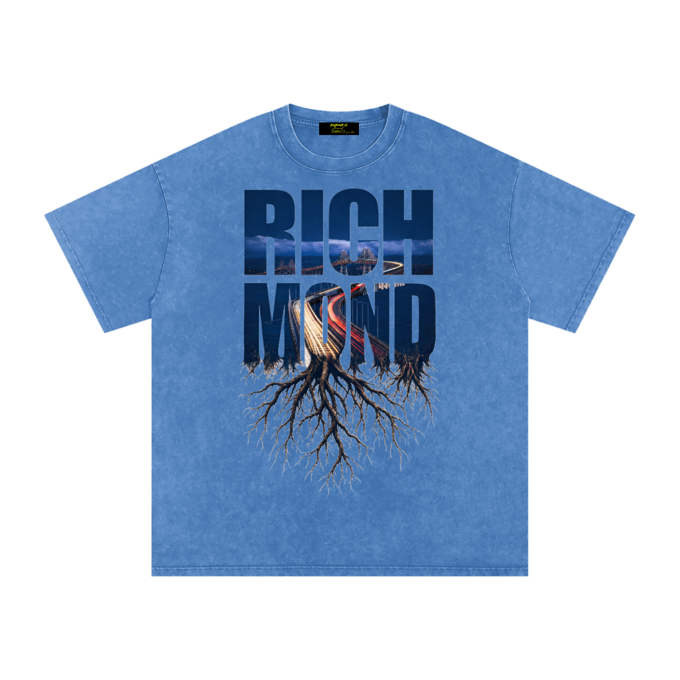 Richmond Snow Washed Oversized Cotton T-Shirt
