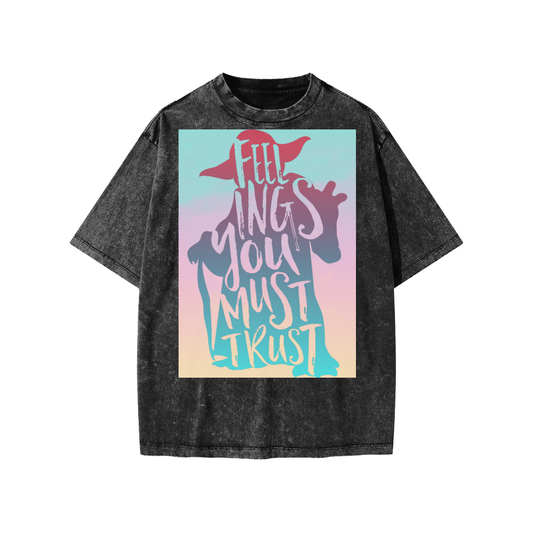Yoda / Feelings Snow Washed Kids' T-Shirt