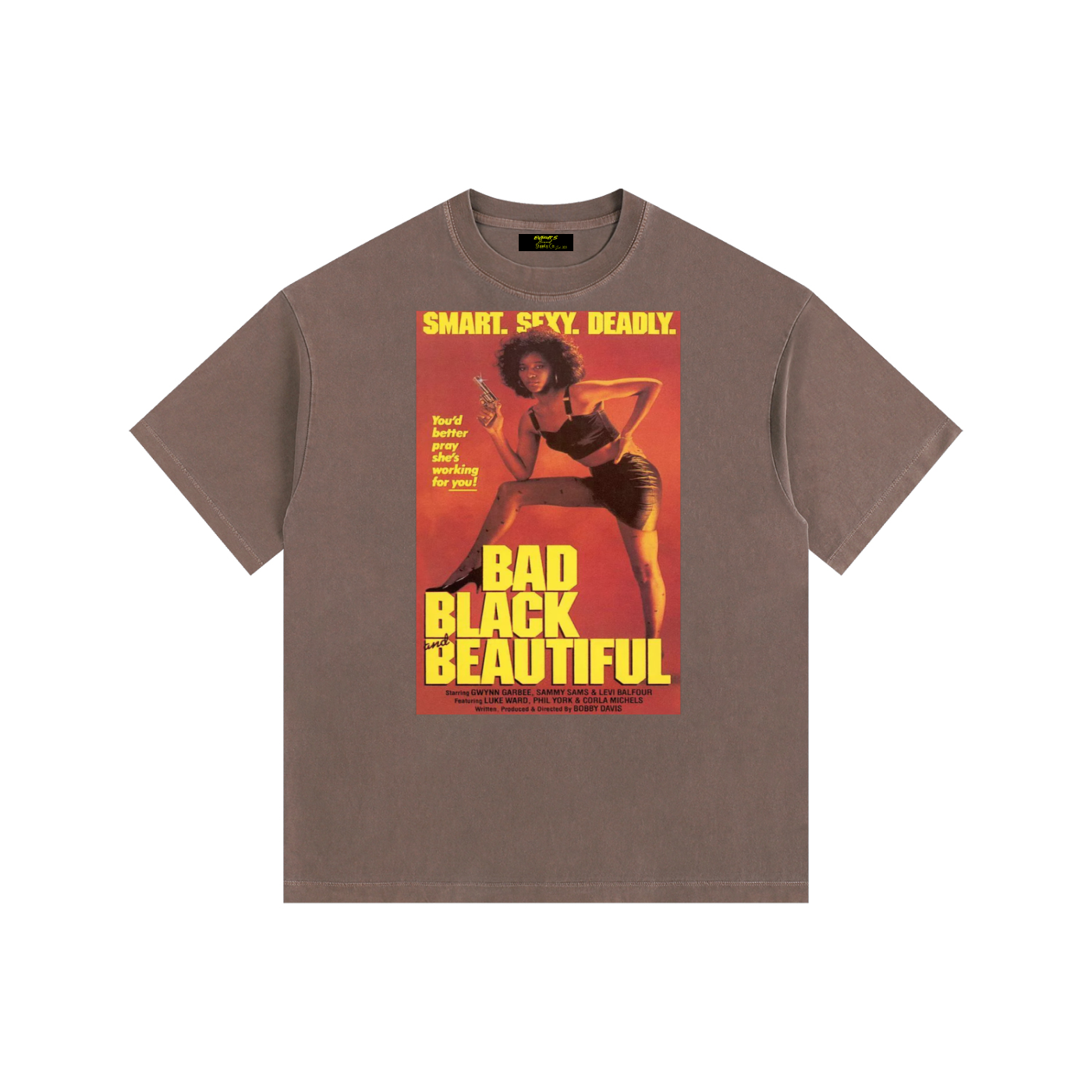 Bad, Black, & Beautiful Vintage Washed Oversized Cotton T-Shirt