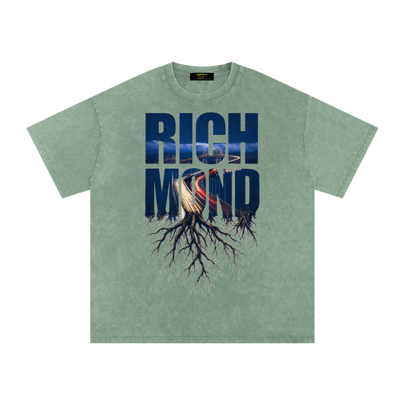 Richmond Snow Washed Oversized Cotton T-Shirt
