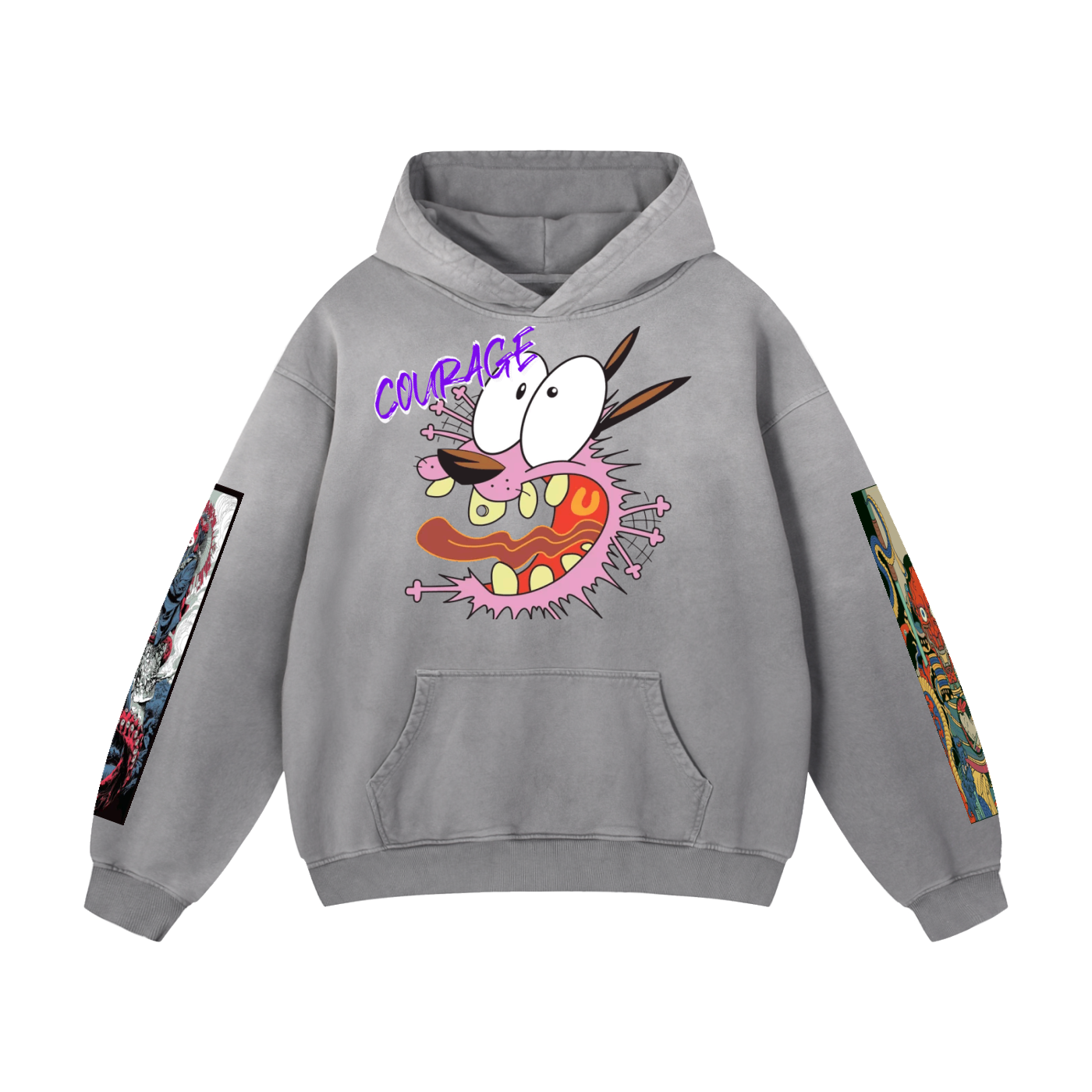 Courage Heavyweight Sun-faded Oversized Hoodie