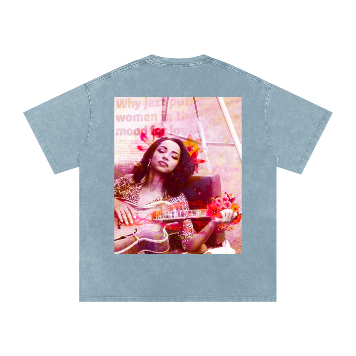 Sade #2 Snow Washed Oversized Cotton T-Shirt