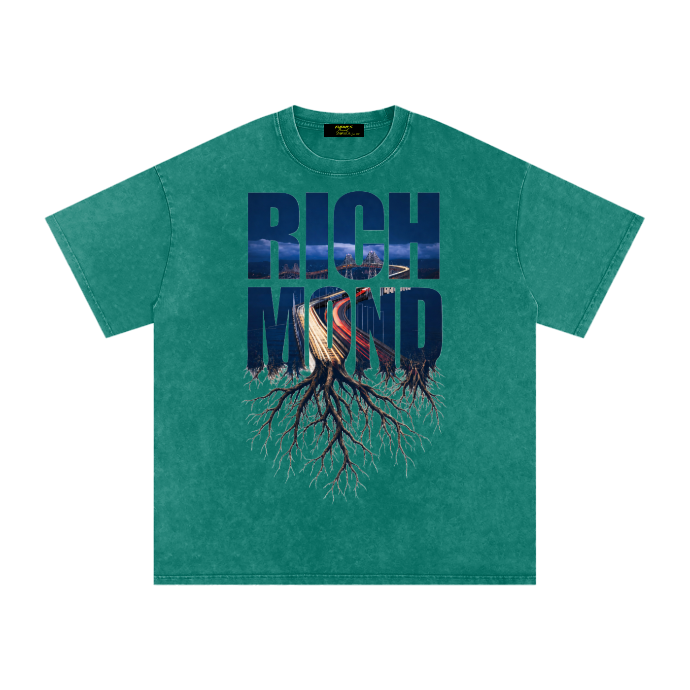 Richmond Snow Washed Oversized Cotton T-Shirt