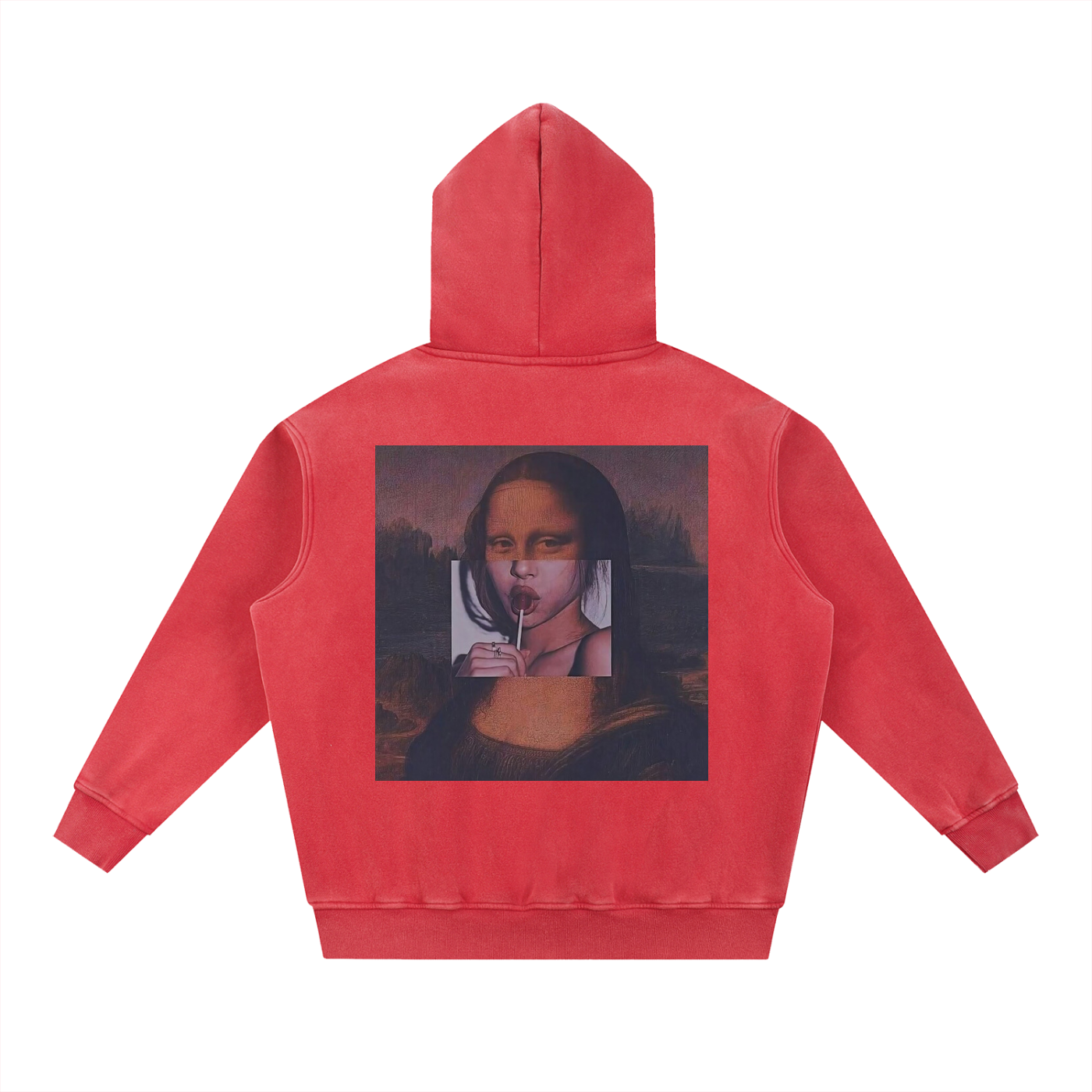 New York Snow Wash Fleece Oversize Hoodie