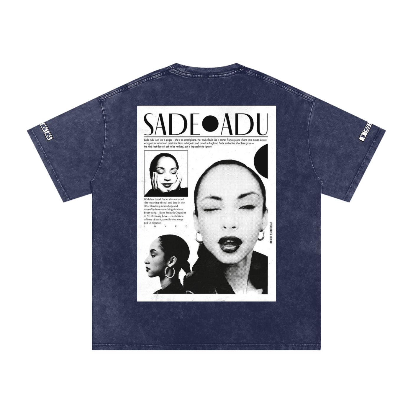 Sade #1 Snow Washed Oversized Cotton T-Shirt