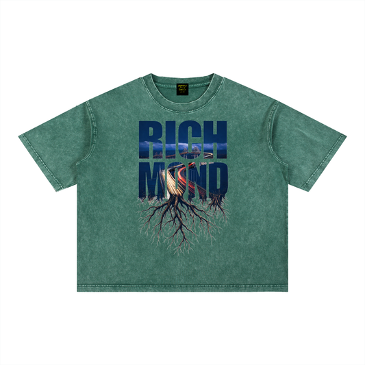 Limited edition Richmond Rooted Mineral Wash Boxy Cotton T-Shirt