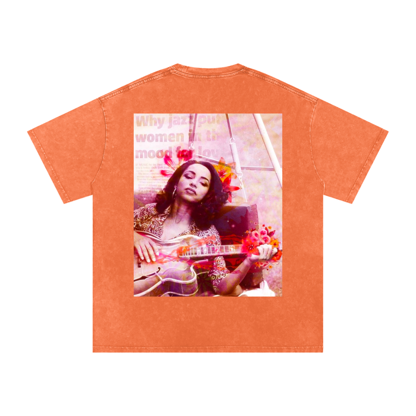 Sade #2 Snow Washed Oversized Cotton T-Shirt