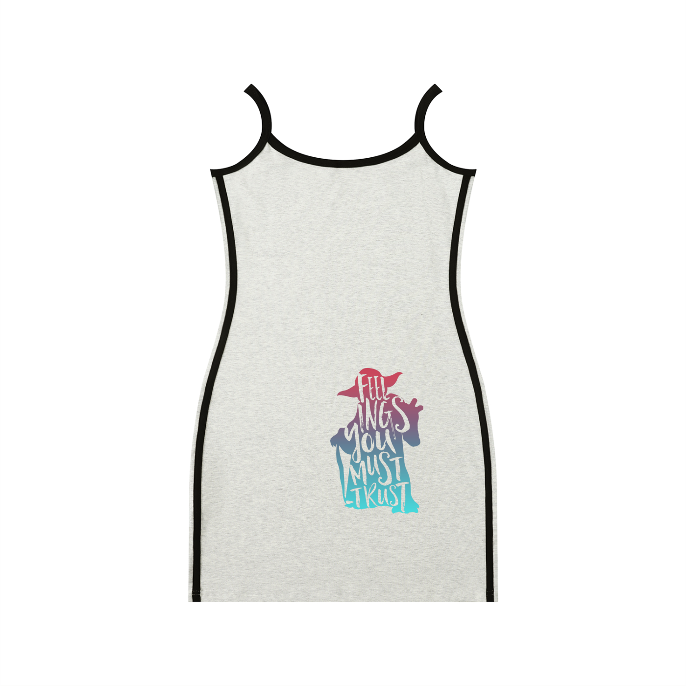 Yoda themed Women's Color Block Mini Dress