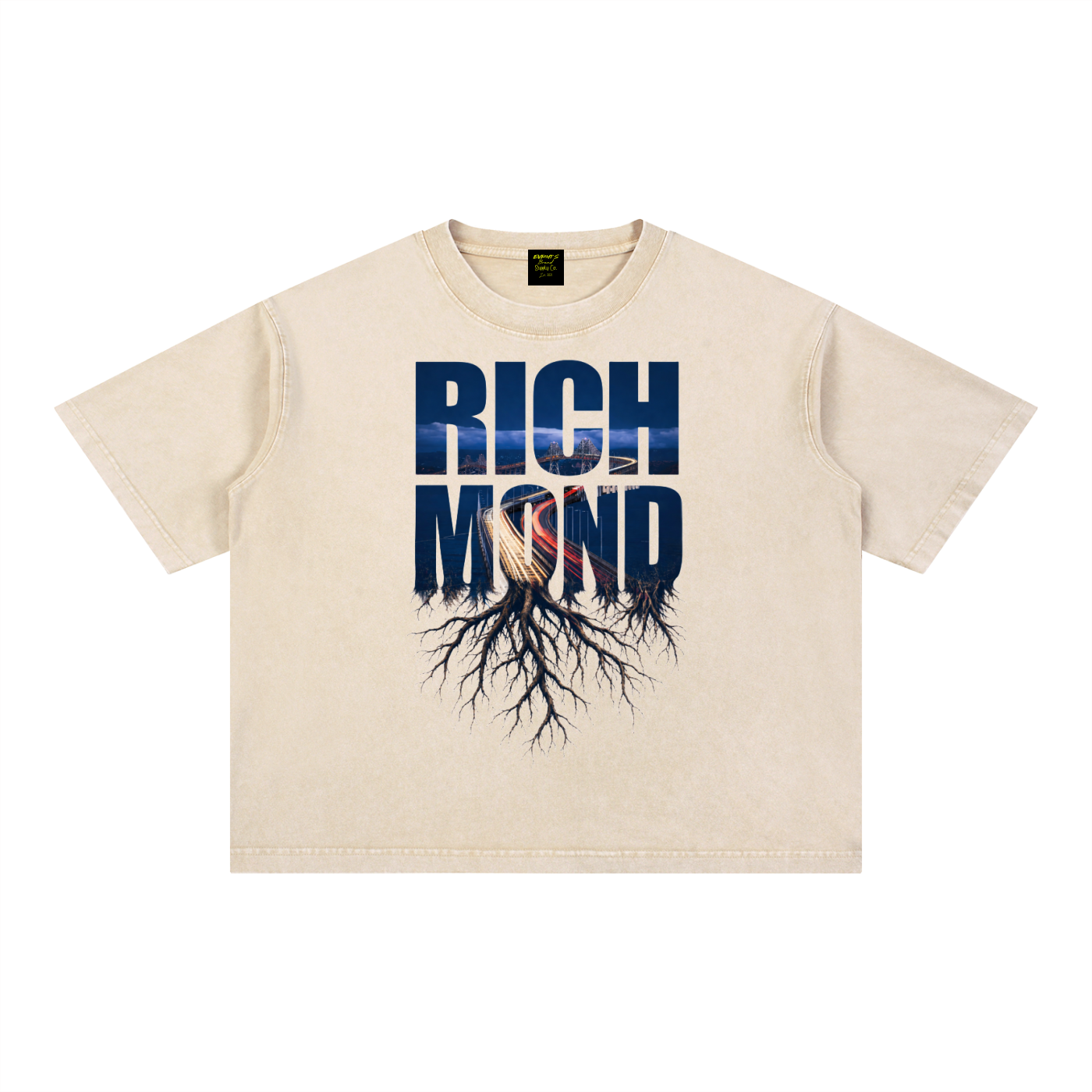 Limited edition Richmond Rooted Mineral Wash Boxy Cotton T-Shirt