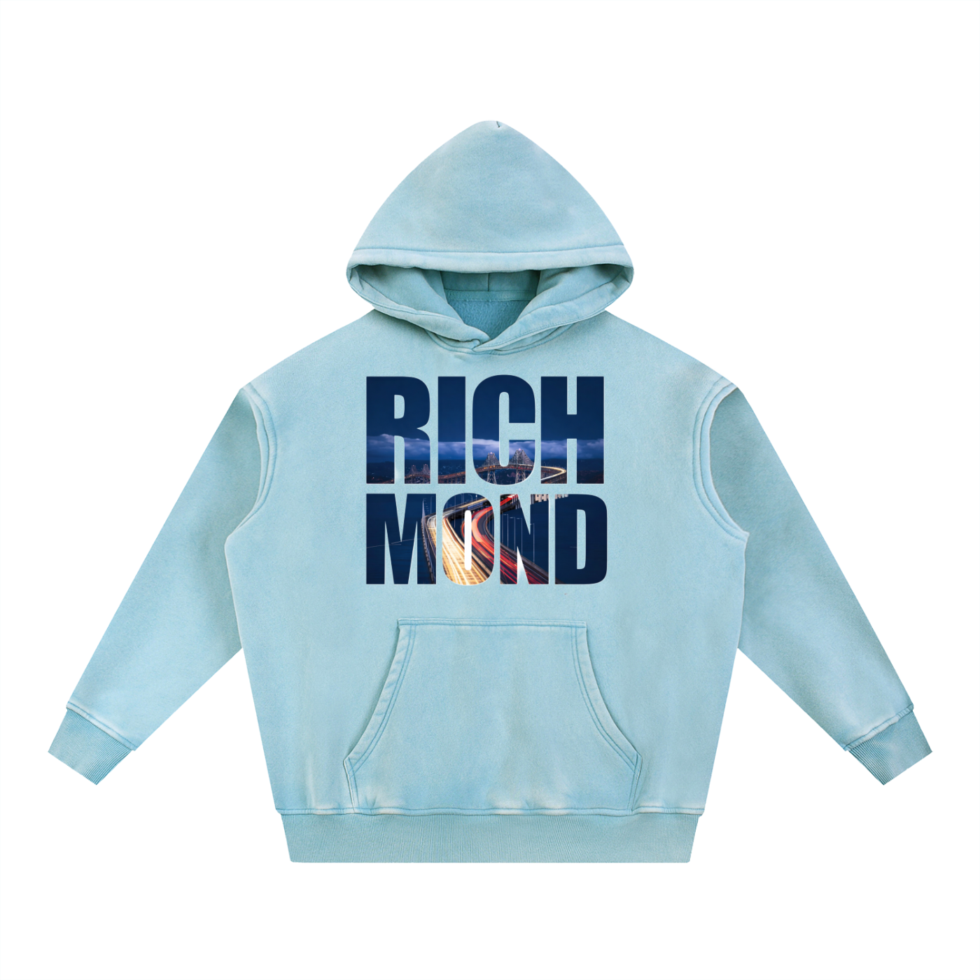 Richmond Snow Wash Fleece Oversize Hoodie