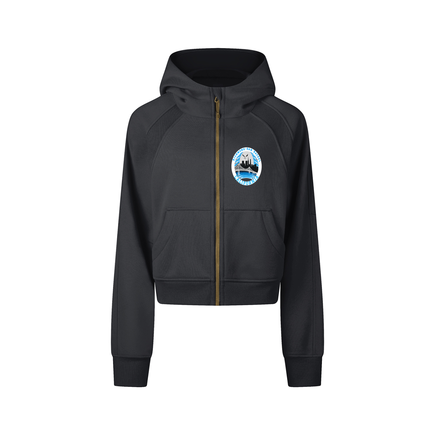 Richmond-San Rafael Cropped Zip-Through Hoodie