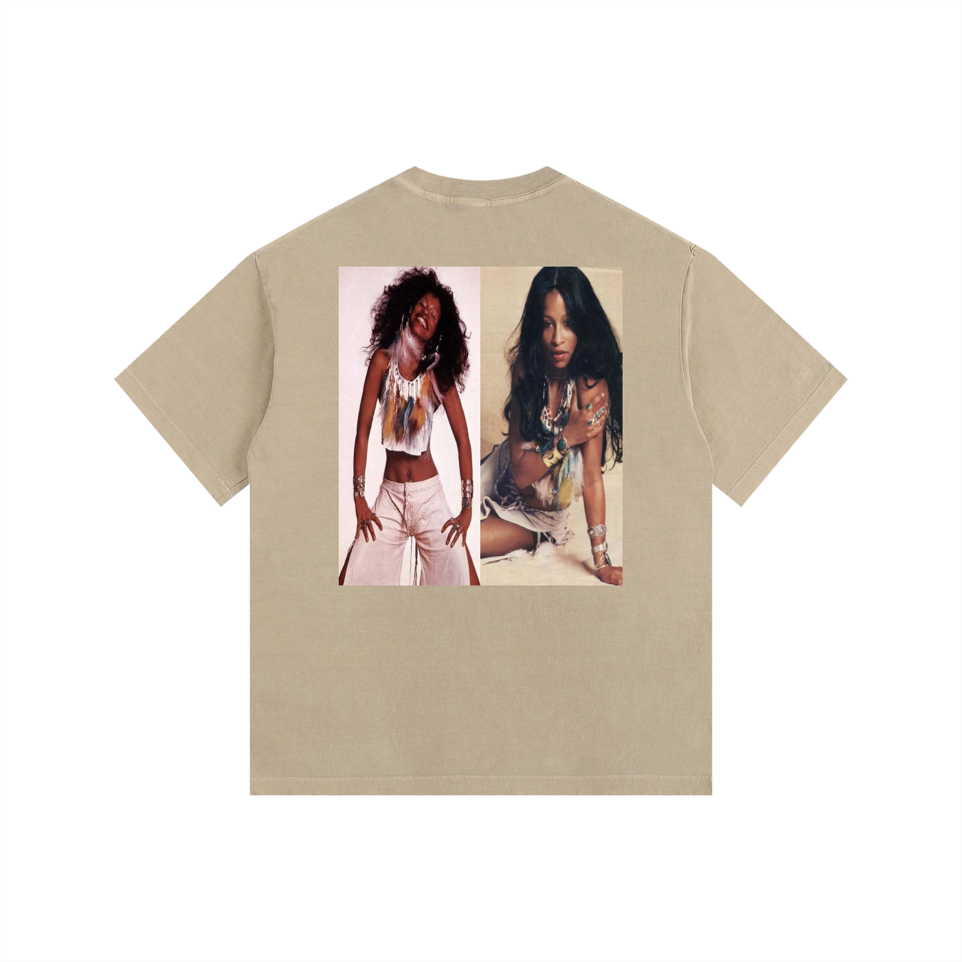 Vintage Chaka Khan Washed Oversized Cotton T-Shirt