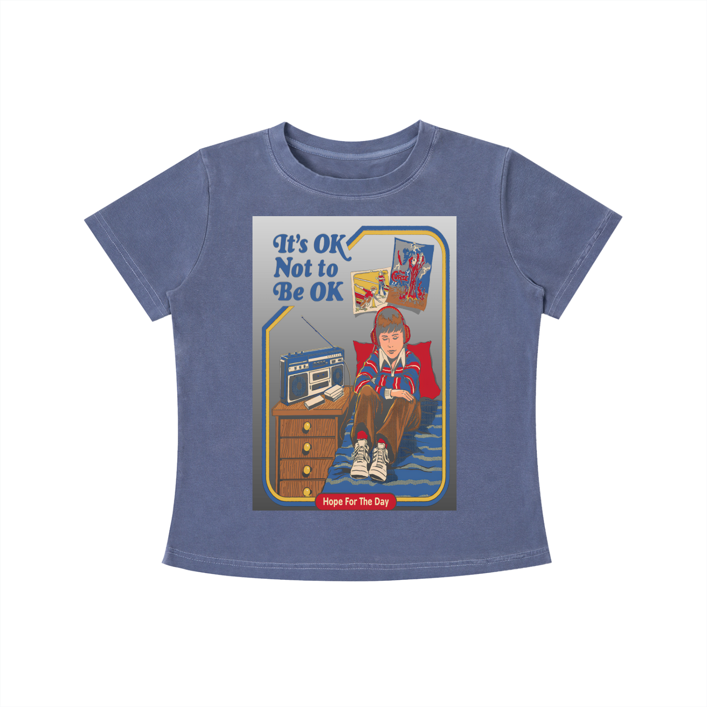 Stay weird Vintage Wash Slim Fit T-shirt