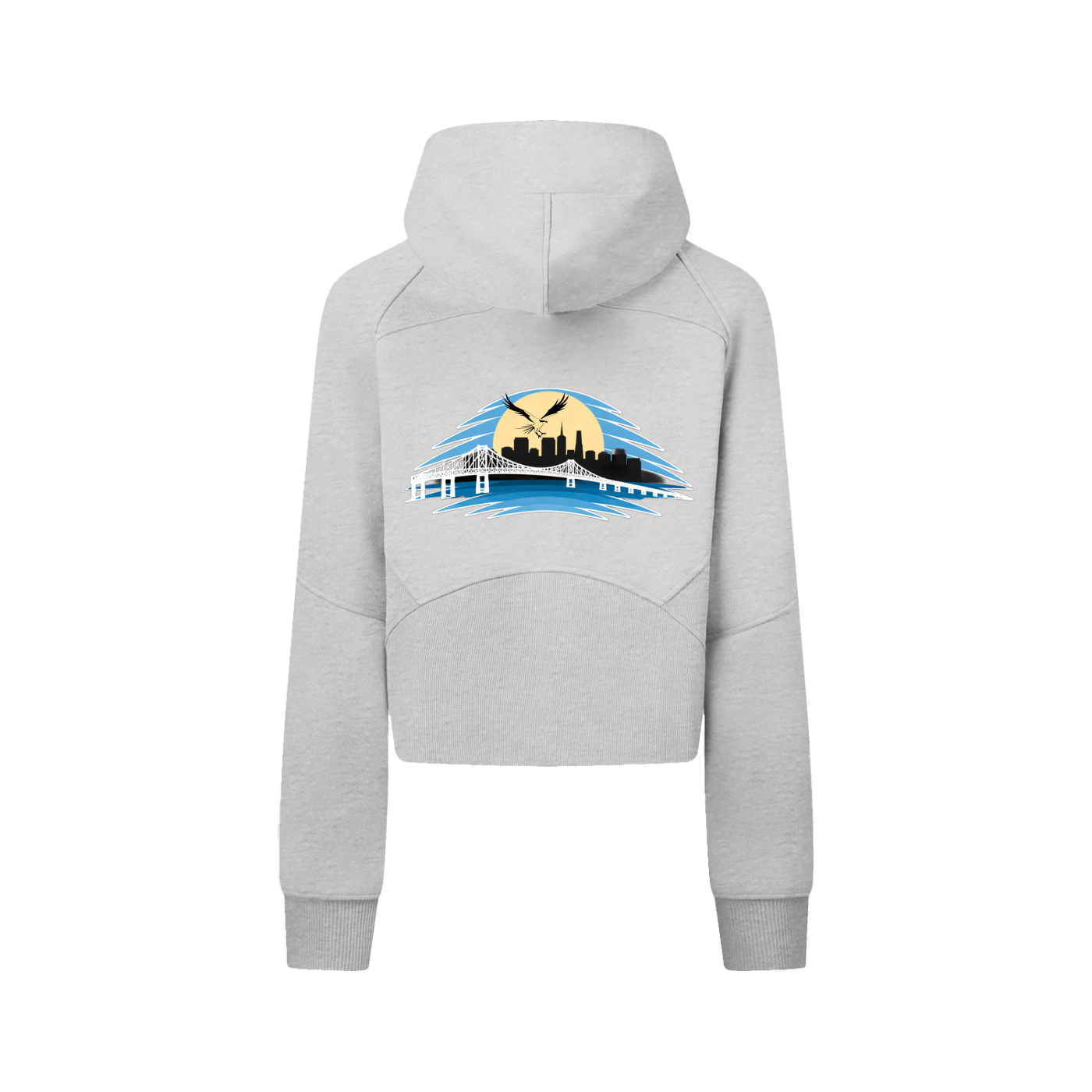 Richmond-San Rafael Cropped Zip-Through Hoodie