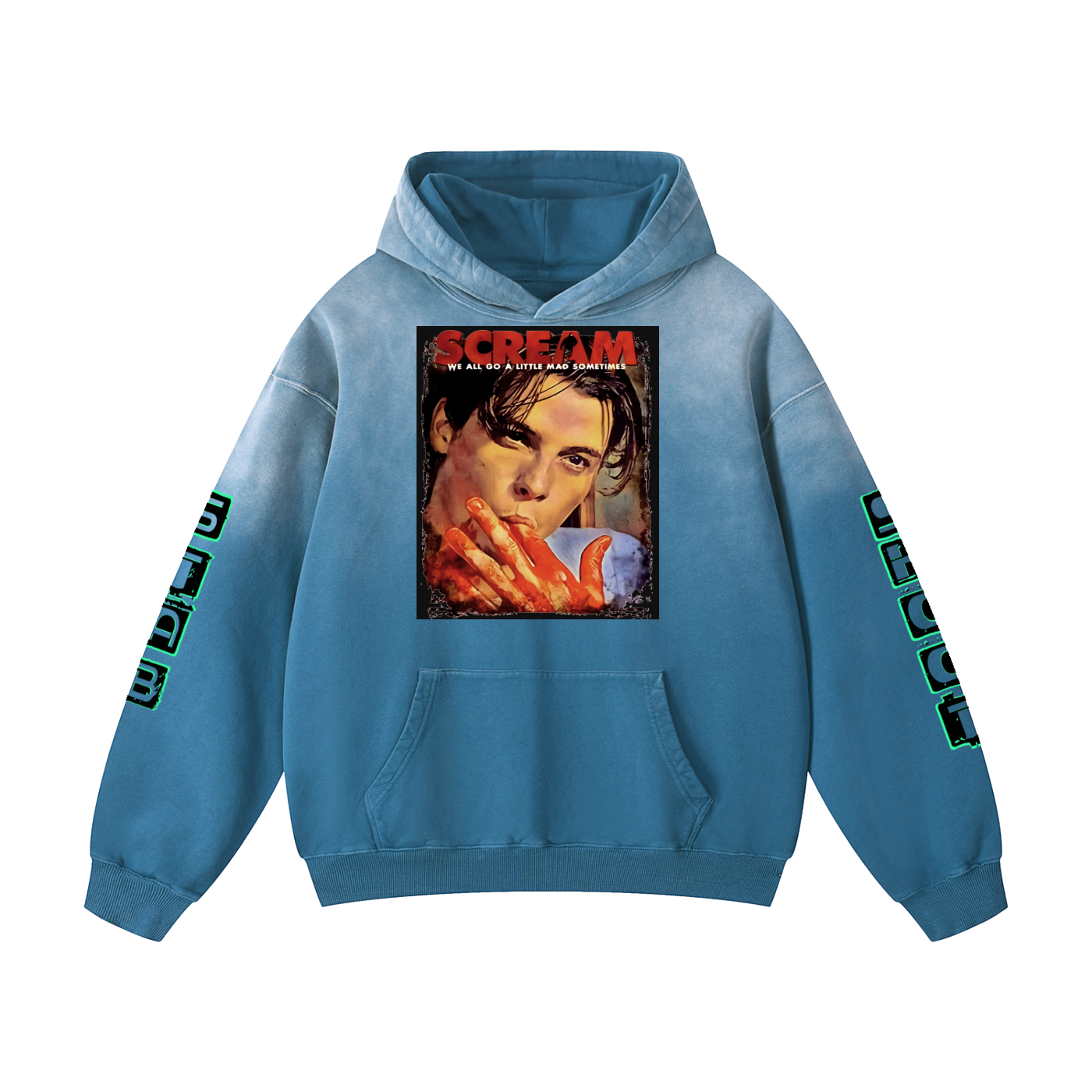 Vintage Scream Heavyweight Sunfaded Oversized Hoodie