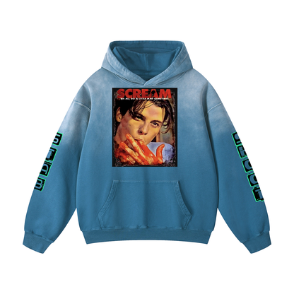 Vintage Scream Heavyweight Sunfaded Oversized Hoodie