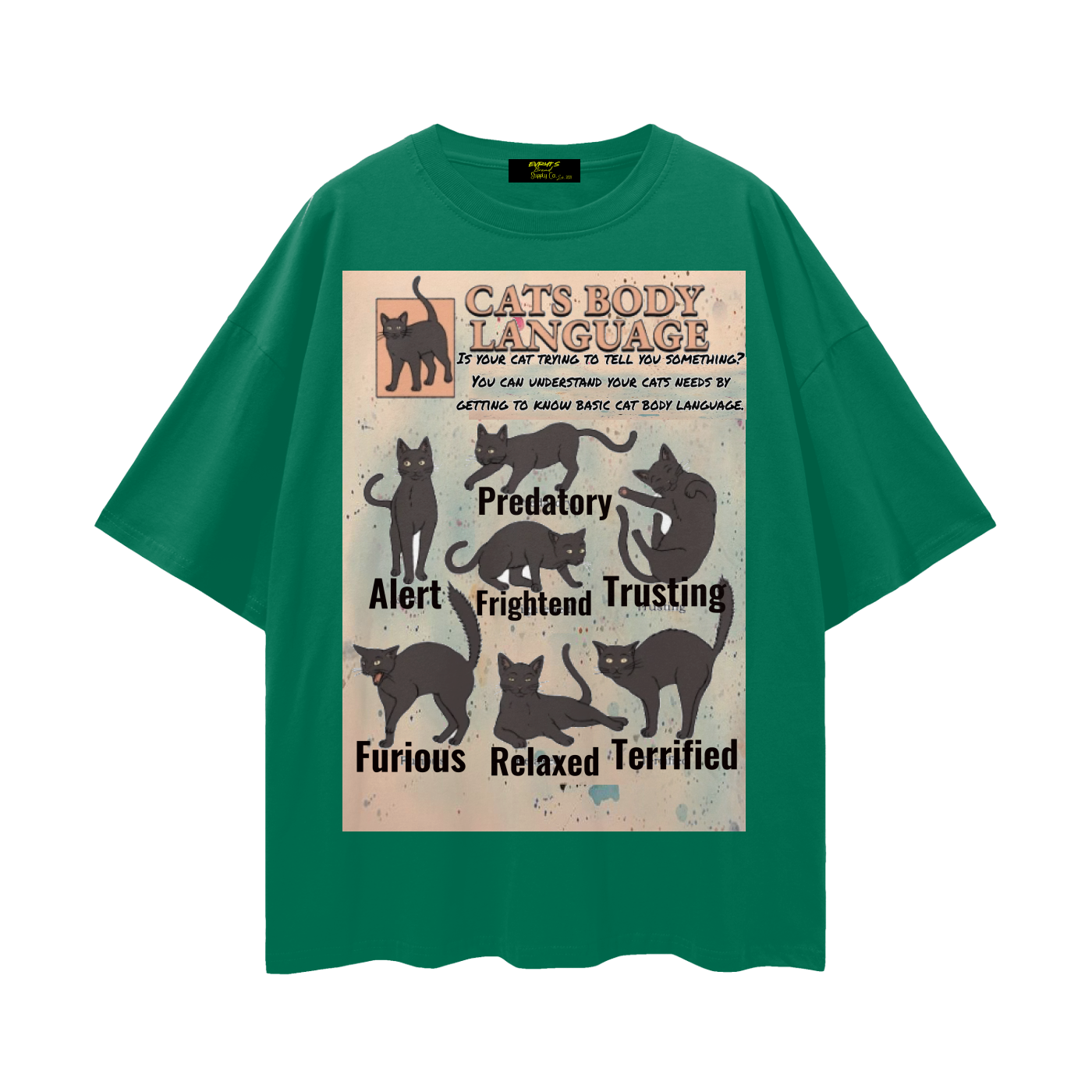 Cats are special too Streetwear Loose Drop Shoulder T-Shirt