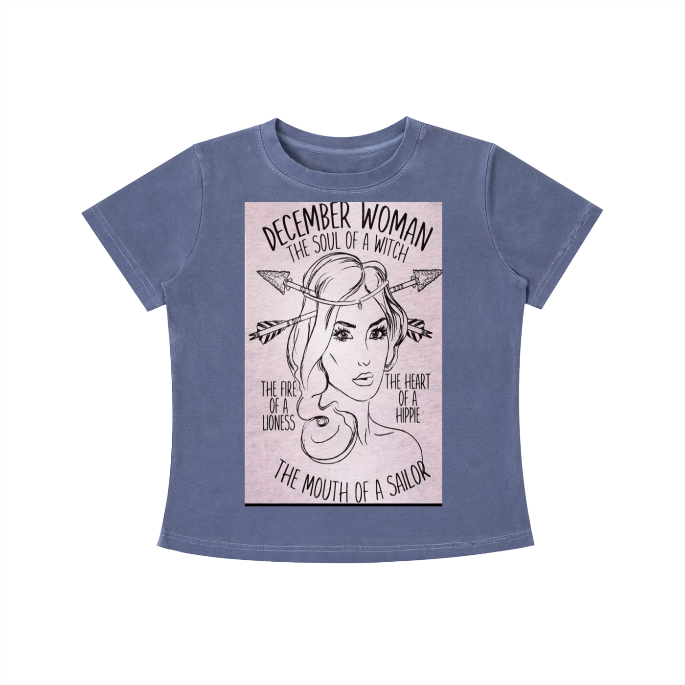 December Girl Vintage Wash Slim Fit T-shirt
