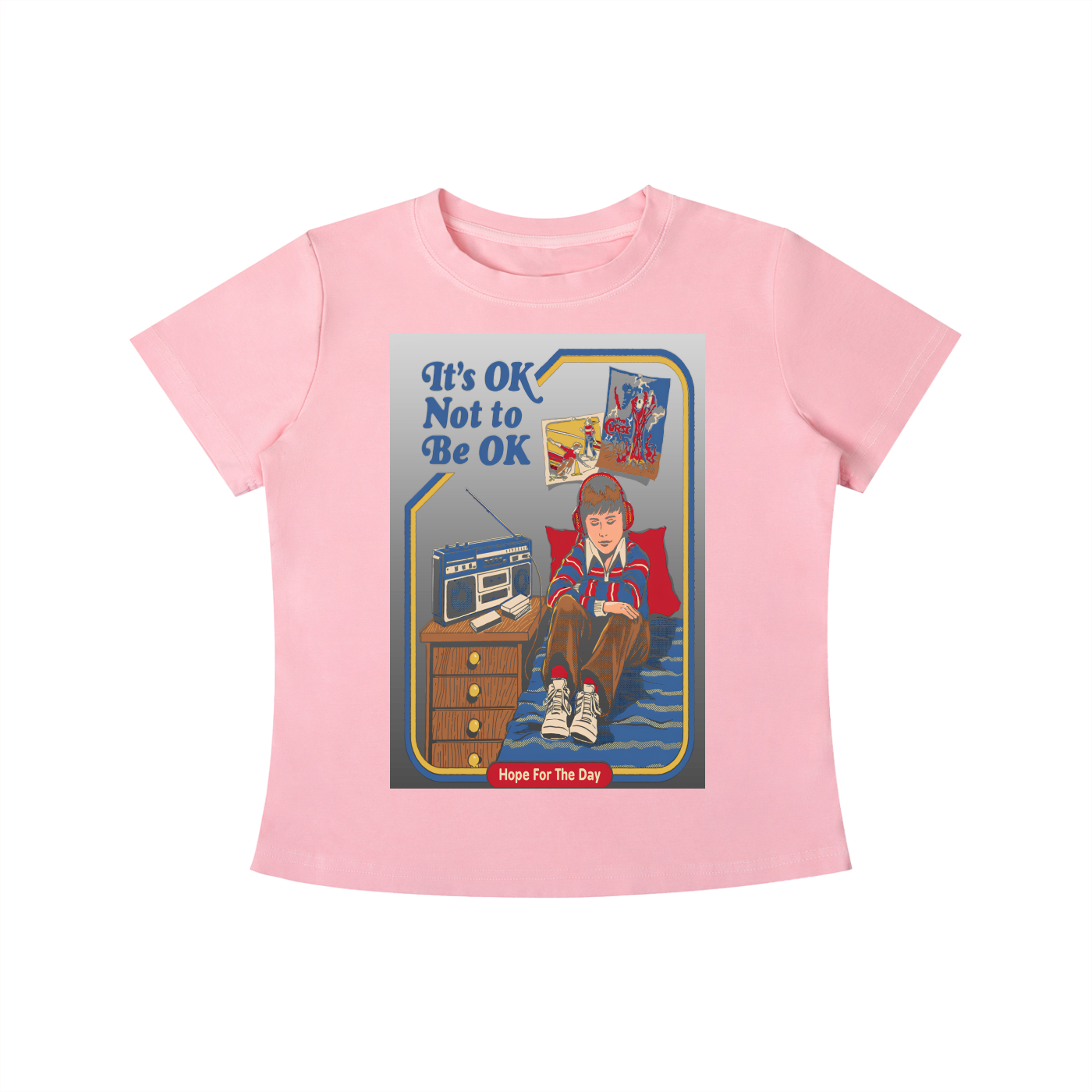 Stay weird Vintage Wash Slim Fit T-shirt