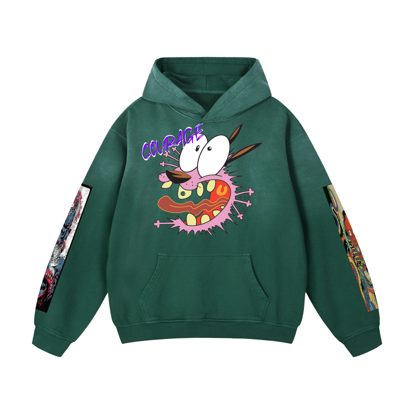 Courage Heavyweight Sun-faded Oversized Hoodie