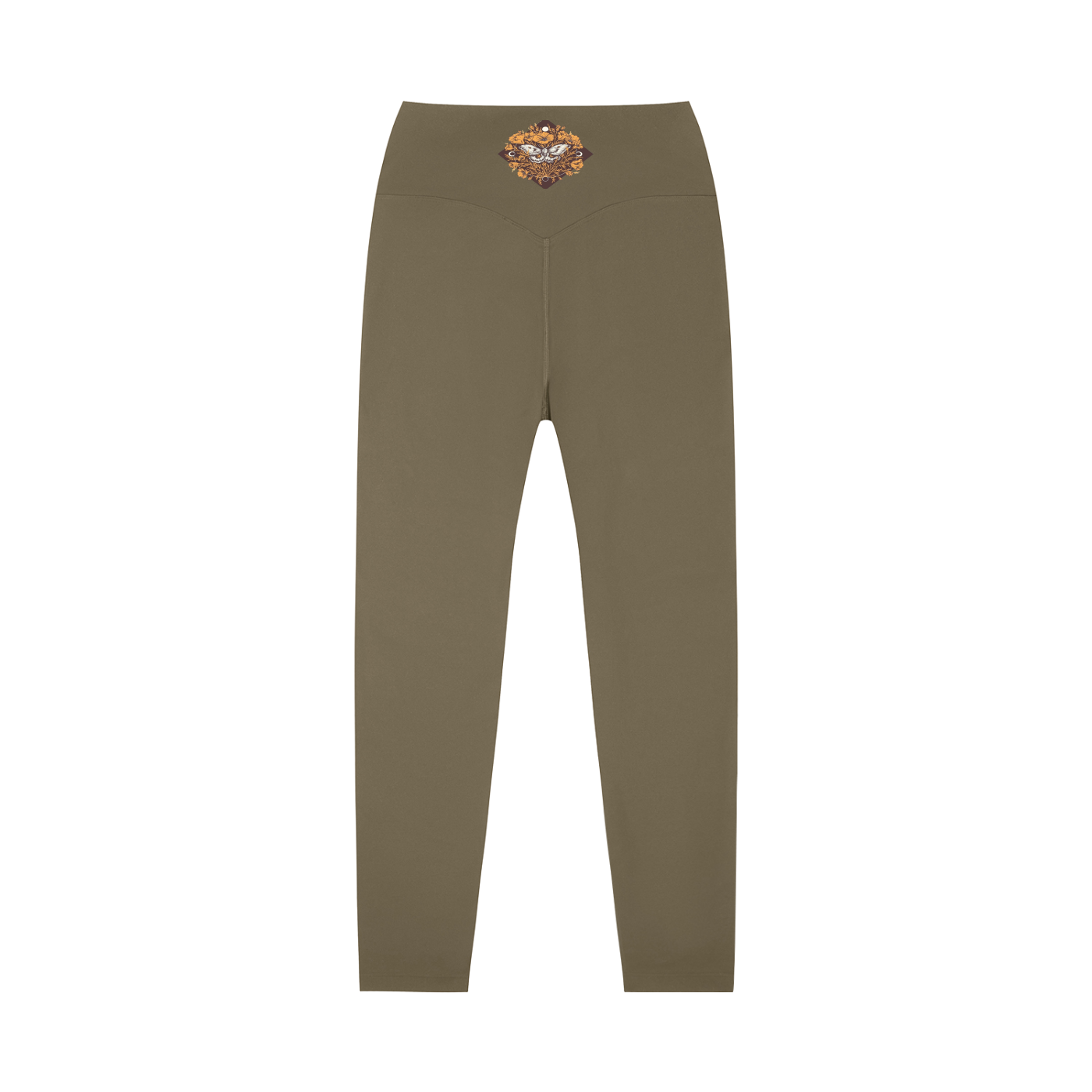 Beautiful Moth High-Waisted Yoga Leggings
