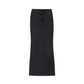Dyed Washed Drawstring Maxi Skirt