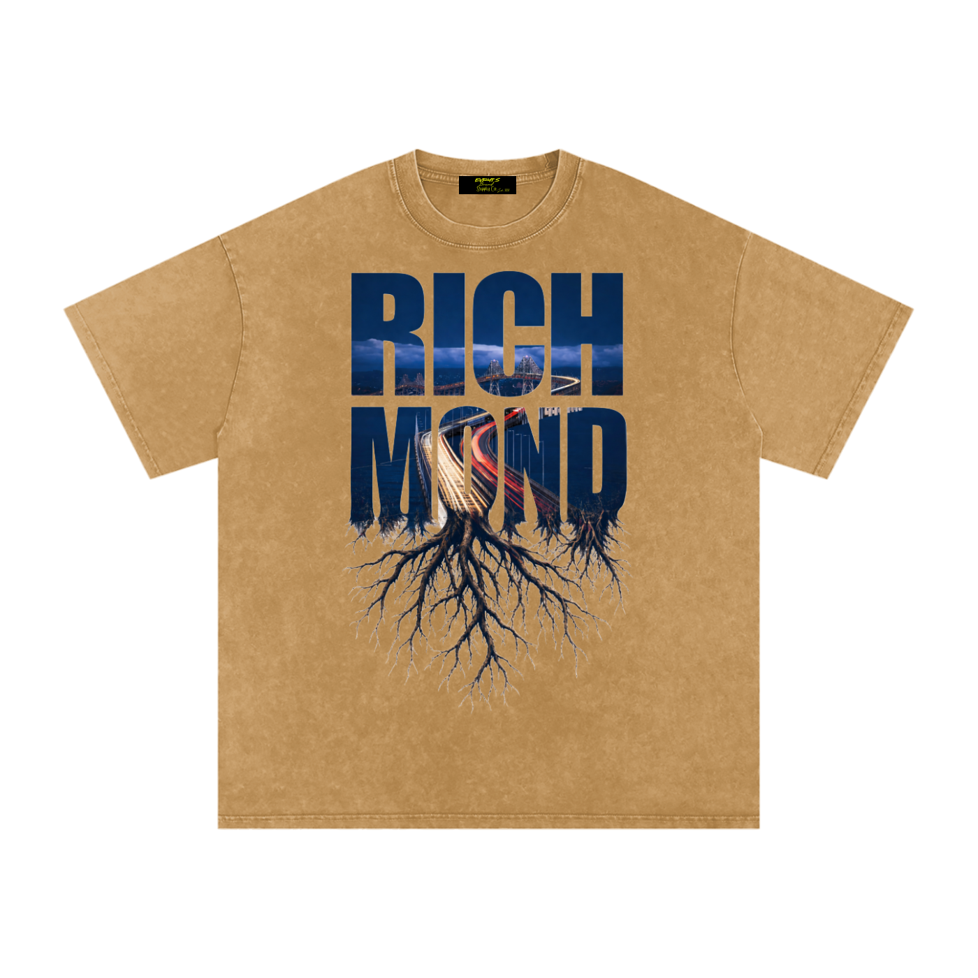 Richmond Snow Washed Oversized Cotton T-Shirt