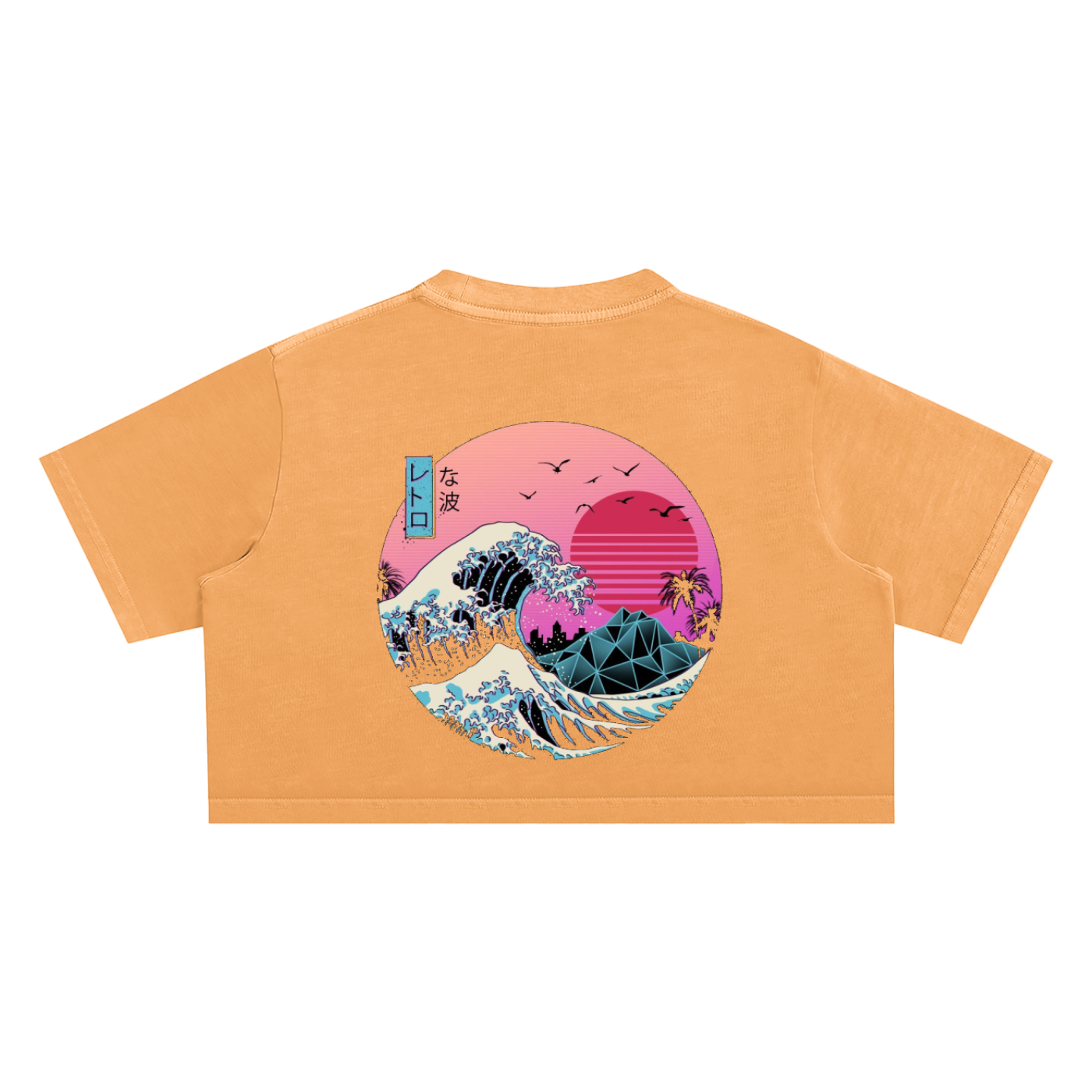 Graphic KISS vintage Snow Washed Crop Top