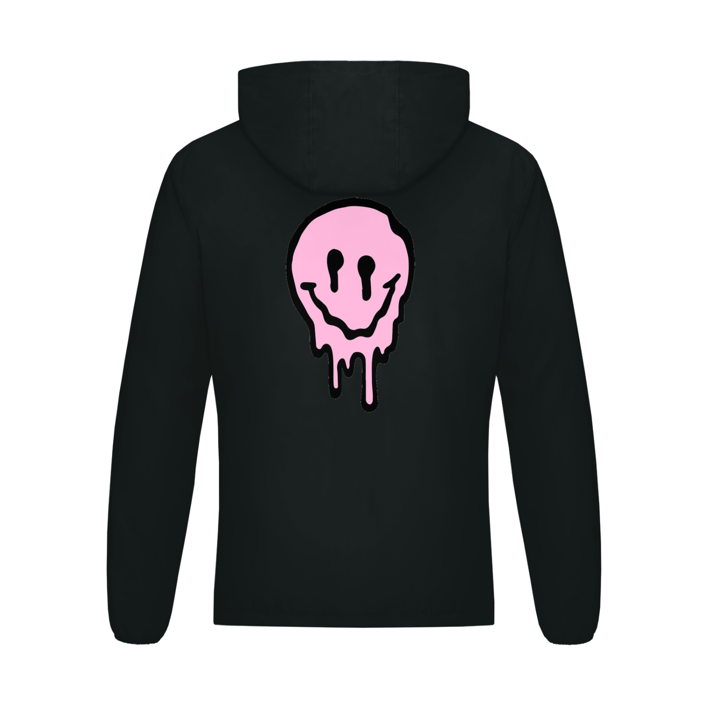 Graphic styled Melted Smiley Soft Hooded Sports Jacket