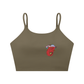 Stay Wild Spaghetti Strap Yoga Sports Bra