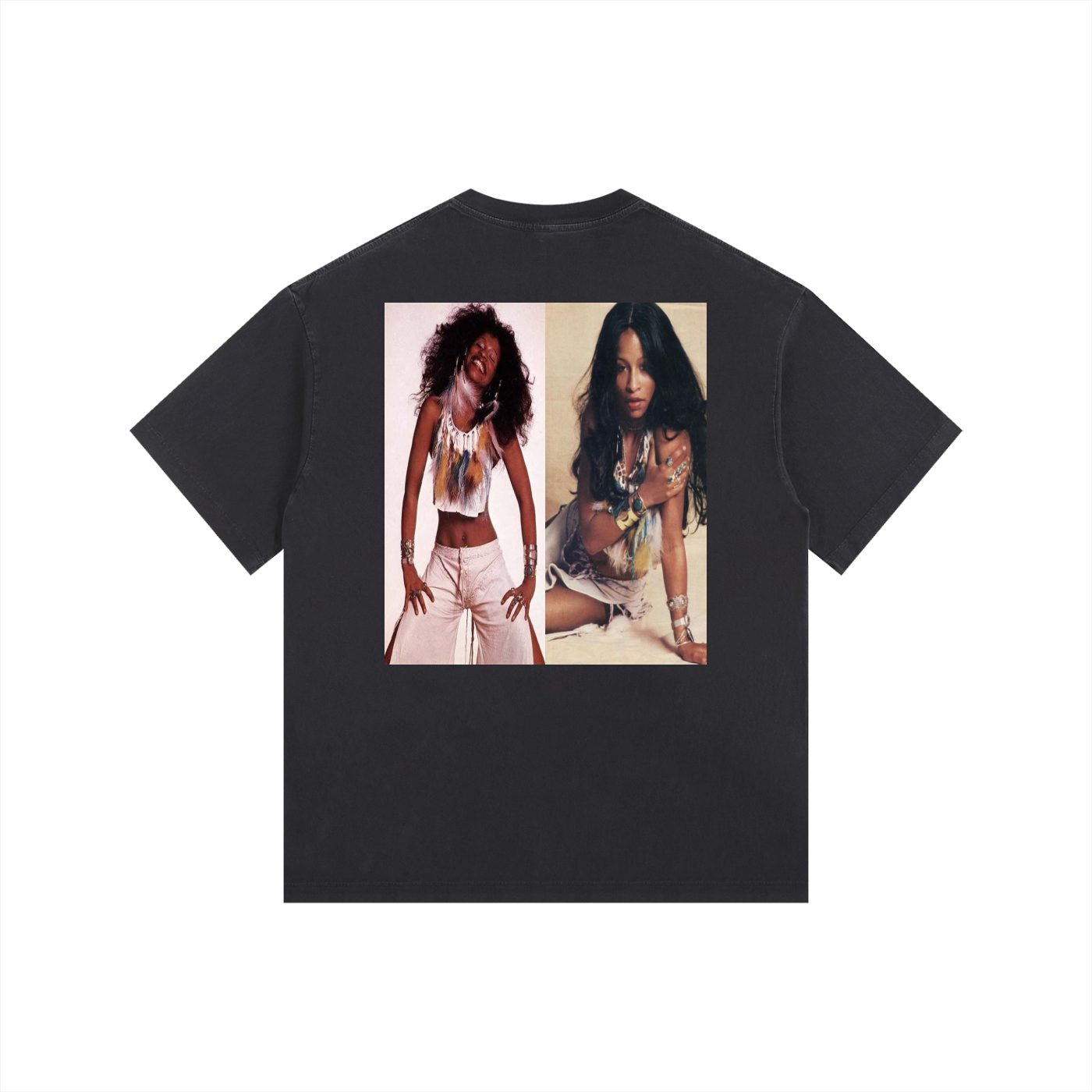 Vintage Chaka Khan Washed Oversized Cotton T-Shirt