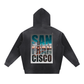 San Francisco / 420 Ape colab, Vintage Washed Frayed Fleece Hoodie