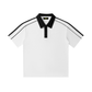 Plane Jane Contrast Collar Short-Sleeve Polo Shirt
