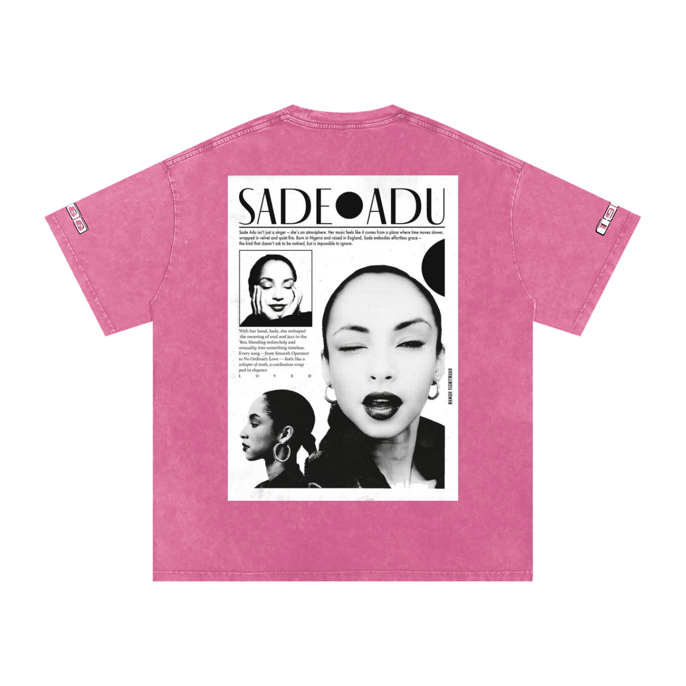 Sade #1 Snow Washed Oversized Cotton T-Shirt