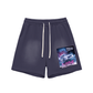 Back to the Future SunFaded Raw Edge Cotton Shorts