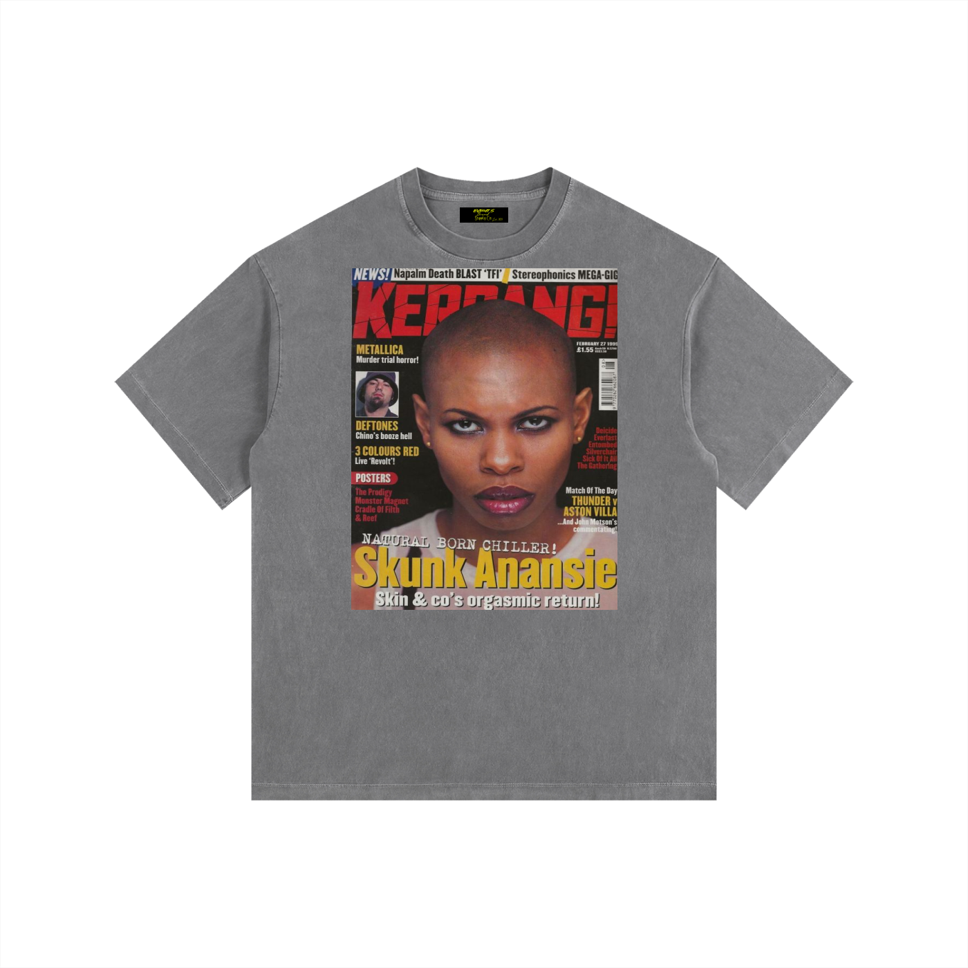 Vintage Skunk Anasie Washed Oversized Cotton T-Shirt